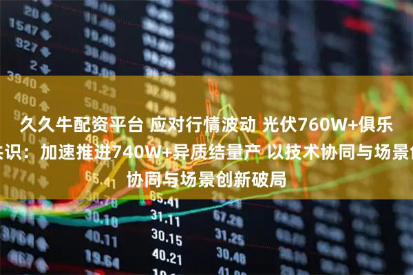 久久牛配资平台 应对行情波动 光伏760W+俱乐部达成共识：加速推进740W+异质结量产 以技术协同与场景创新破局